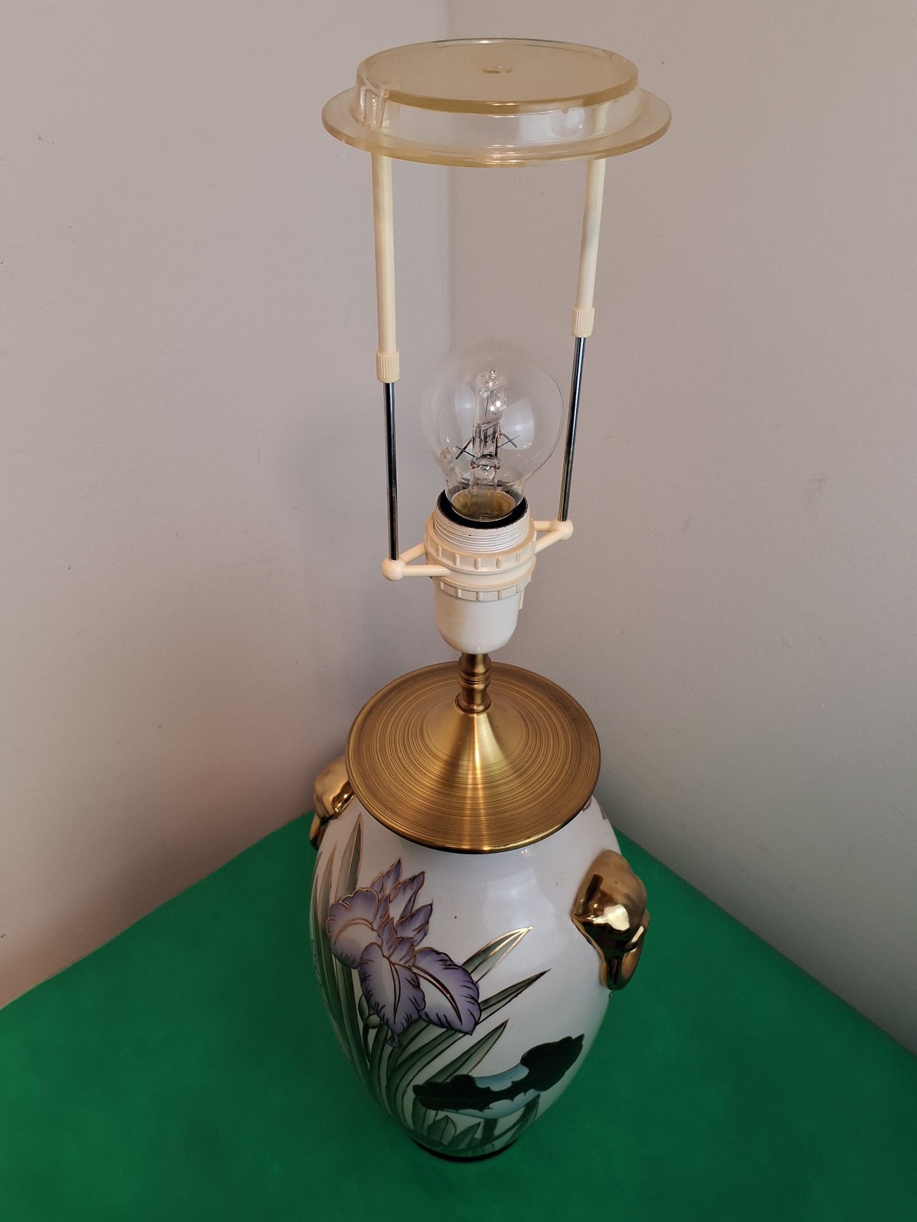 Porcelæns bordlampe stor